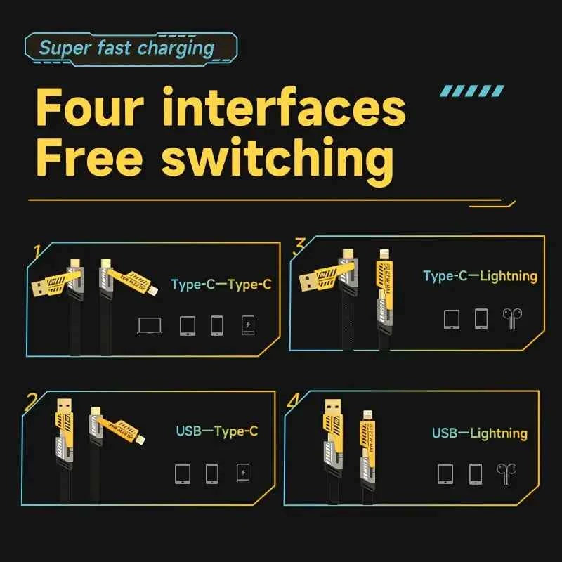 4 IN 1 Fast charging cable